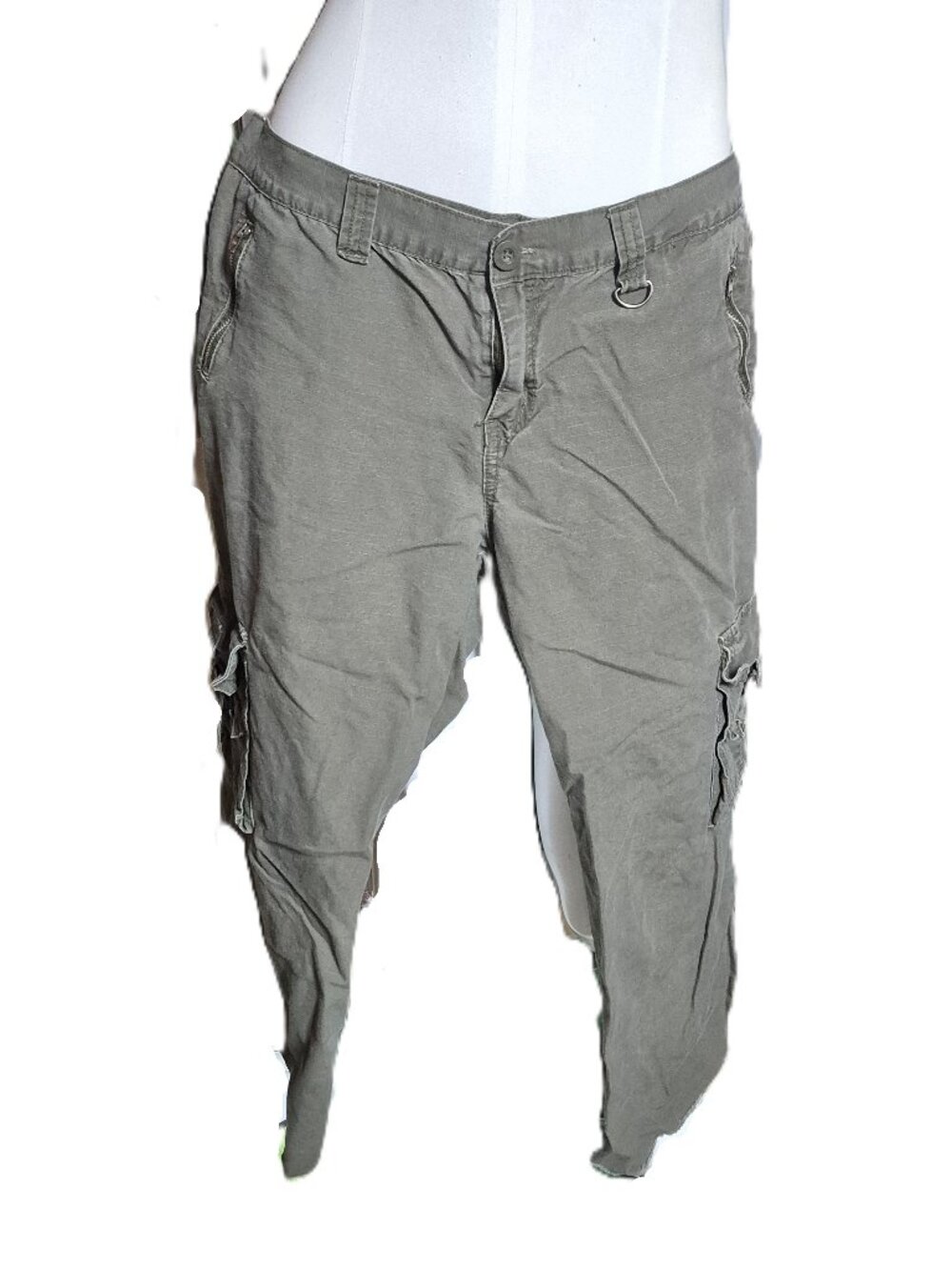 Y2K Green Cargo Capris